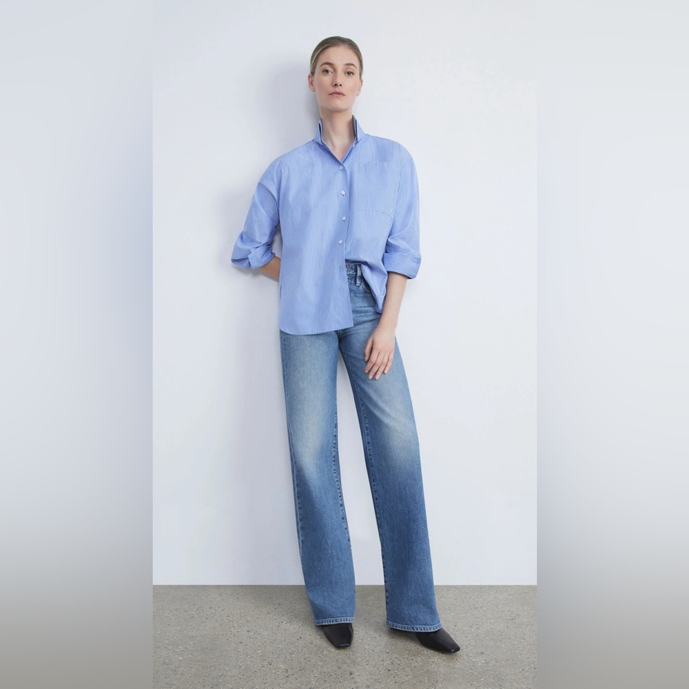 EUC Lafayette 148 Wyckoff Wide Leg Jeans *new, still on website*